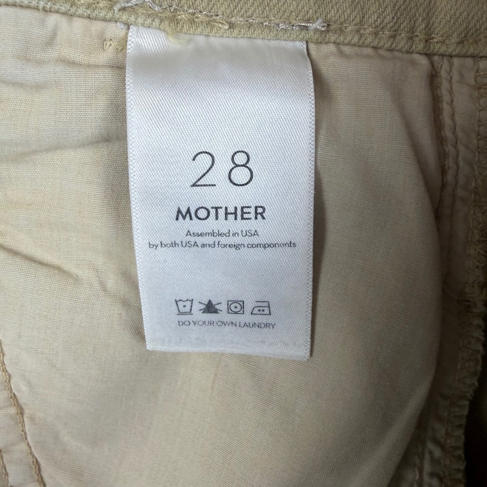 Mother Superior Jeans The Ditcher Utility Flood Pale Green Size 28 Straight Leg - Picture 14 of 16